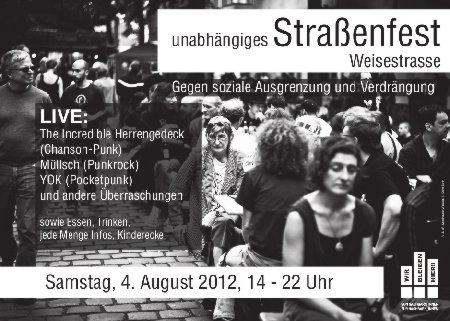 Plakat Weisestrassenfest 2012