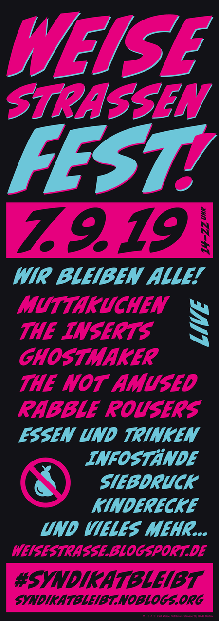 Plakat Weisestrassenfest 2019